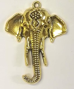 Декоративный элемент "Слон", цвет - золото
