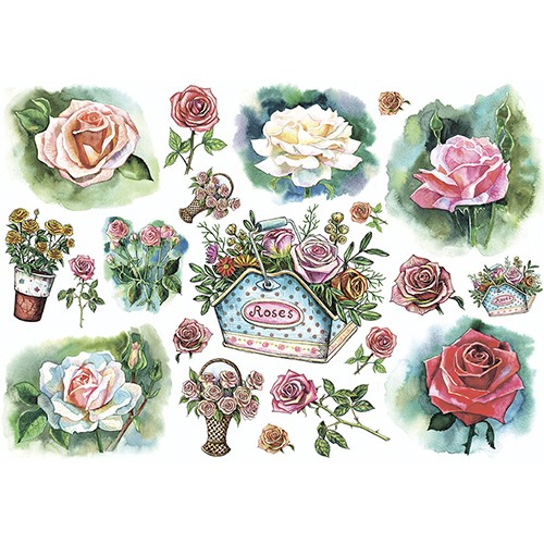  Рисовая бумага CraftPremier. Плотность - 20 гр/кв.м. Размер 21 х 30 см.