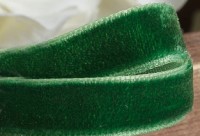  Лента бархатная, цвет - травяной, 10 мм, 1 м.              