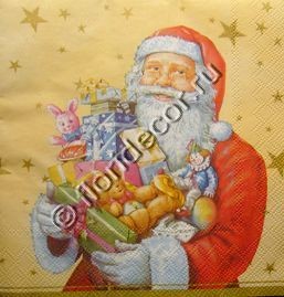 салфетка для декупажа, трехслойная, бумажная, 33х33 см., 1/4