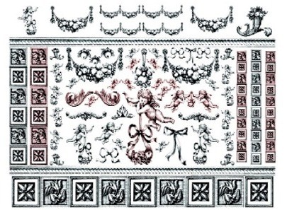 Декупажная карта. Плотность: 45-47 г/кв.м.  Размер: 50х70 см.      