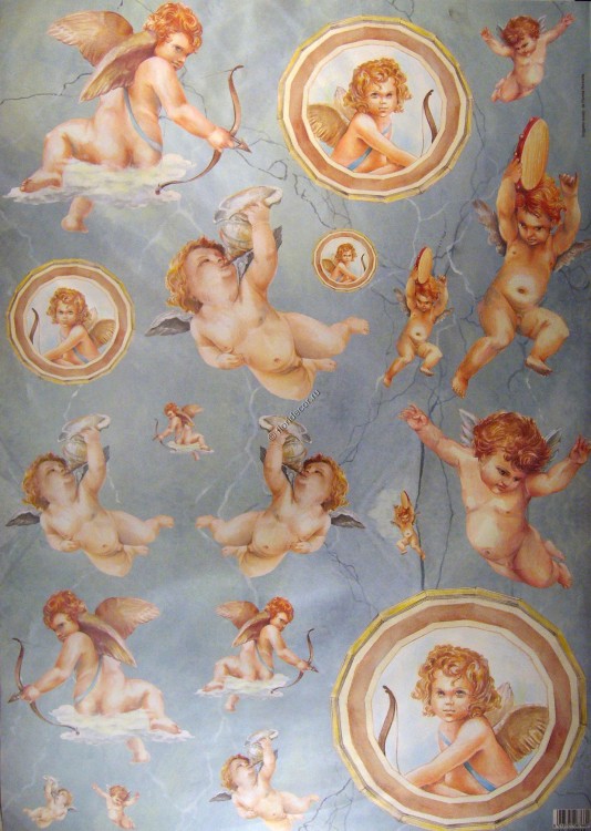 Декупажная карта. Плотность 80 гр/м.кв. Размер 50х70 см. 