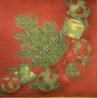 салфетка для декупажа, трехслойная, бумажная, 33х33 см., 1/4