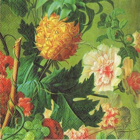 салфетка для декупажа, трехслойная, бумажная, 33х33 см., 1/4 (Ambiente) 