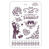  Трафарет EVENT DESIGN пластиковый многоразовый, размер 31х22 см.   