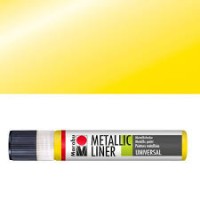  Контур Marabu-Liner Metallic, цвет - желтый металлик, 25 мл. 