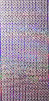 Объемные наклейки "Узор", цвет - филетовый глиттер, 16 полос  