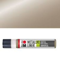  Контур Marabu-Liner Metallic, цвет - серо-коричневый металлик, 25 мл. 