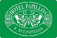 Трафарет на клеевой основе многоразовый "Hotel Papillon", 10 х 15 см.  