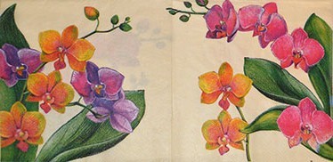 салфетка для декупажа, трехслойная, бумажная, 33х33см., 1/2