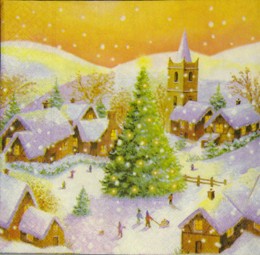 салфетка для декупажа, трехслойная, бумажная, 33 х 33 см., 1/4
