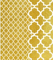 Трансфер  Cadence  по ткани золото "двойной орнамент", размер 29,7 х 42 см.    