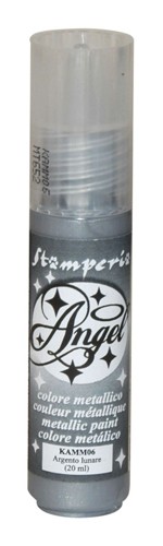краска-контур Stamperia "Angel" металлик,  серебристая луна 