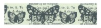 Лента на клеевой основе "Бабочки на письменах"