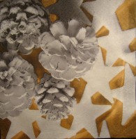 салфетка для декупажа, трехслойная, бумажная, 33х33 см., 1/4