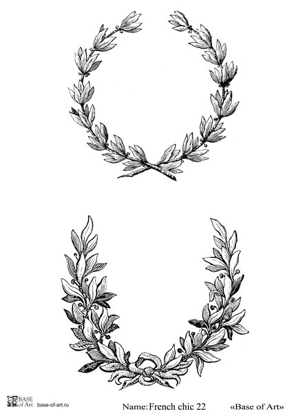 Декупажная карта Base Of Art "French chic" №22, А4                                 