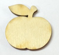Декоративный   элемент "Яблоко с листочком"