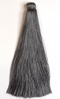Кисточка декоративная шелковая, высота - 15 см., цвет - черный