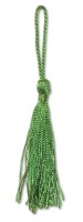 Кисточка декоративная, высота - 8 см., цвет -  зеленый