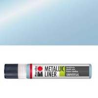  Контур Marabu-Liner Metallic, цвет - голубой металлик, 25 мл. 