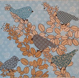 салфетка для декупажа, трехслойная, бумажная, 33х33 см., 1/4  