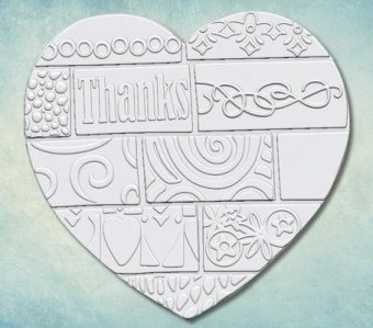 Молд "Лоскутное сердце Thanks" малое