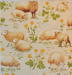 салфетка для декупажа, трехслойная, бумажная, 33х33 см., 1/4  