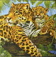 салфетка для декупажа, трехслойная, бумажная, 33х33 см., 1/4