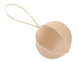 Фигурка из папье-маше, "шар со сферами",  D - 7,5 см.