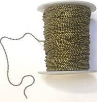 Цепочка шариками (шариковая цепочка), 1 м.  0,5 мм., цвет - бронза