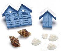 Набор выпуклых декоративных элементов "Морской домик"