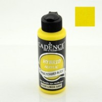 Краска  акриловая многоповерхностная гибридная  Cadence, цвет - лимон, 70 мл. 
