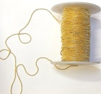 Цепочка шариками (шариковая цепочка), 1 м.  0,8 мм., цвет - золото