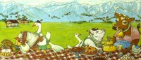 салфетка для декупажа, трехслойная, бумажная, 33х33 см., 1/2