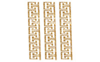 Трансфер универсальный золотой с глиттером рельефный Cadence "Греческий орнамент" 