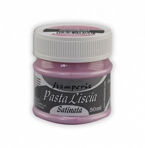Паста Stamperia рельефная тонкая Liscia Satinata, цвет - "розовый"