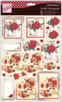 3-D карта для декупажа и скрапбукинга "Праздничные розы"   