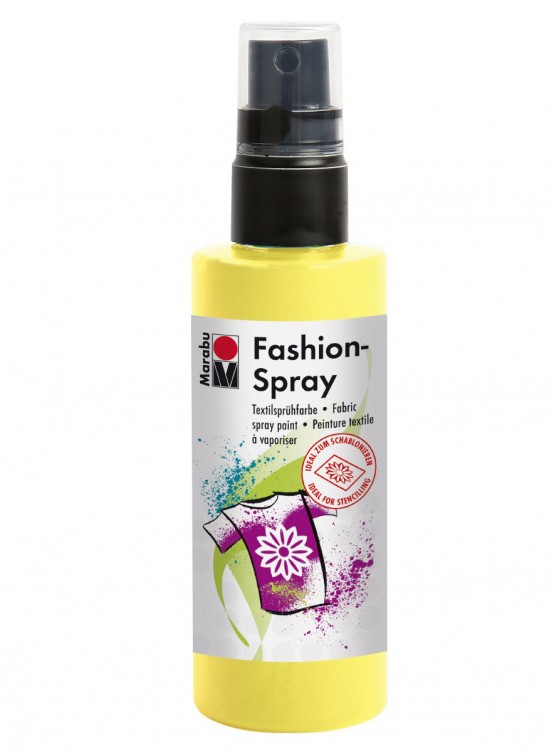 Краска-спрей Marabu по ткани  и другим поверхностям  Fashion-Spray , цвет - лимон 