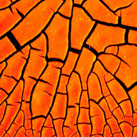 Фацетный лак Fractal Paint, Цвет -  «Оранжевый темный»,  100 мл 