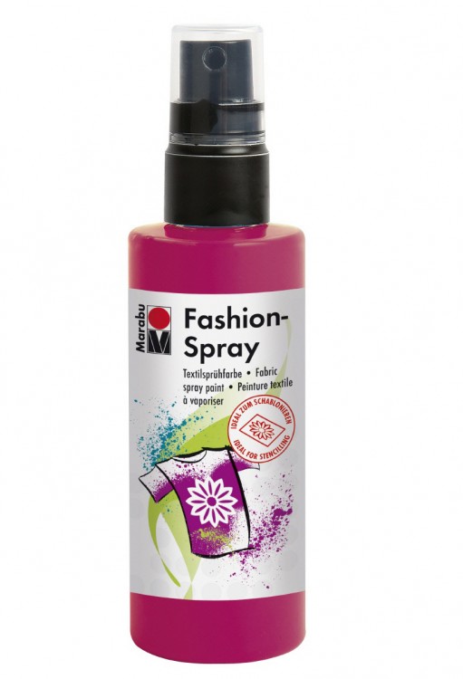 Краска-спрей Marabu по ткани  и другим поверхностям Fashion-Spray , цвет - малина 