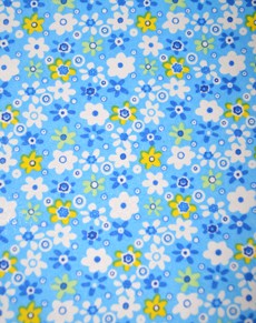 Ткань (хлопок 100%) на клеевой основе, цвет - синий. 