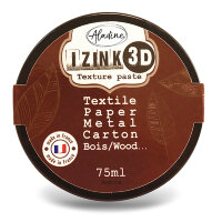 Текстурная паста Aladine IZINK 3D, цвет - "янтарь" (коричневый)   