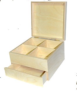 Шкатулка-комод с  1 выдвижным ящиком