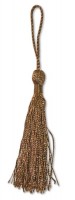 Кисточка декоративная, высота - 8 см., цвет - коричневый 