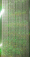 Объемные наклейки "Тонкие резные веточки", цвет - золото и зеленый голографический(Нидерланды)   
