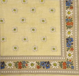 салфетка для декупажа, трехслойная, бумажная, 33х33 см., 1/4 