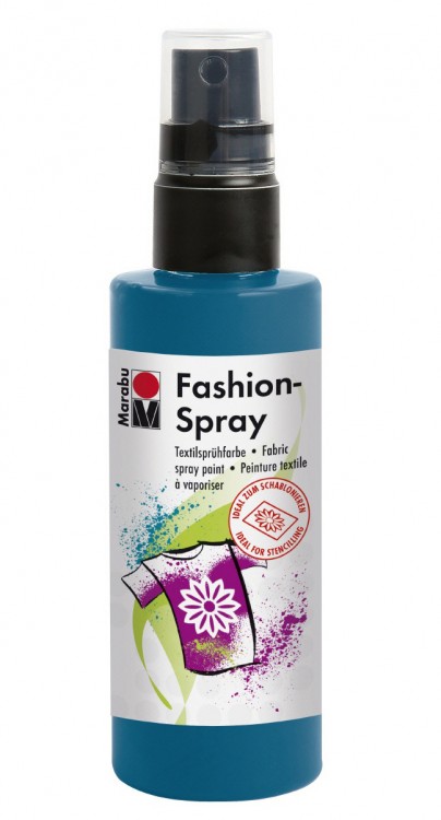 Краска-спрей Marabu по ткани и другим поверхностям  Fashion-Spray , цвет - петрол 
