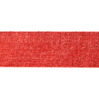  Лента металлизированная, цвет - красный, 25 мм, 1 м.     