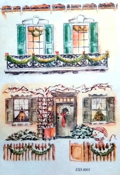 Рисовая бумага Decor,  "Зимний дом" 