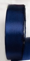 атласная лента, цвет -  "синий темный (винтажный)", 2,5см.       